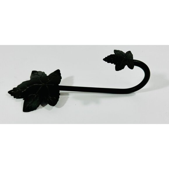 Longaberger Wrought Iron Maple Wall Leaf Hook Decorative Black Metal 72664 - Picture 8 of 9